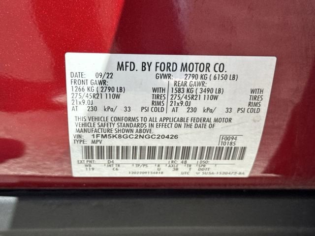 2022 Ford Explorer ST