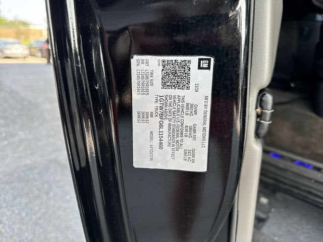2020 GMC Savana Cargo 2500 Work Van
