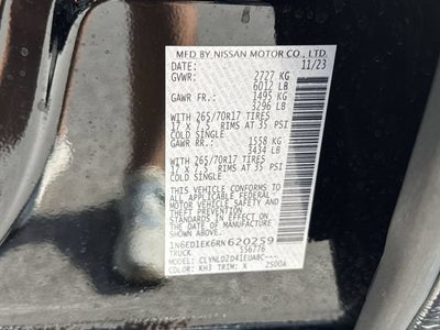 2024 Nissan Frontier PRO-4X