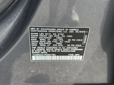 2023 Volkswagen Atlas 3.6L V6 SEL R-Line Black