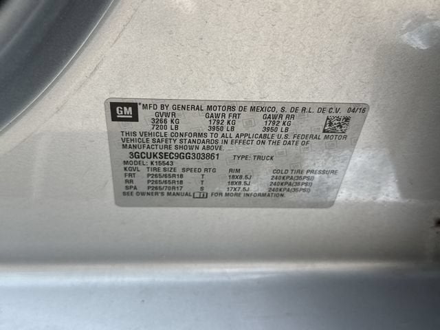 2016 Chevrolet Silverado 1500 LTZ
