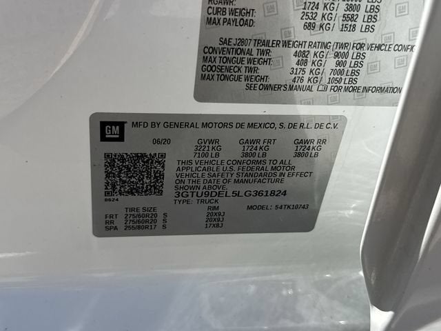2020 GMC Sierra 1500 SLT