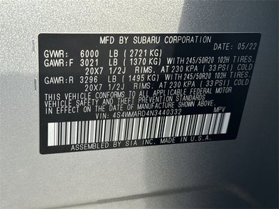 2022 Subaru Ascent Touring