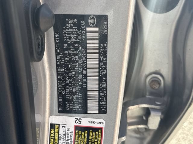 2019 Toyota Camry XLE