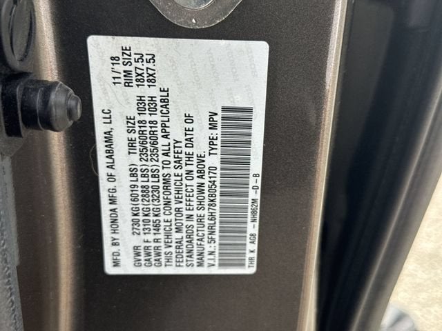 2019 Honda Odyssey EX-L