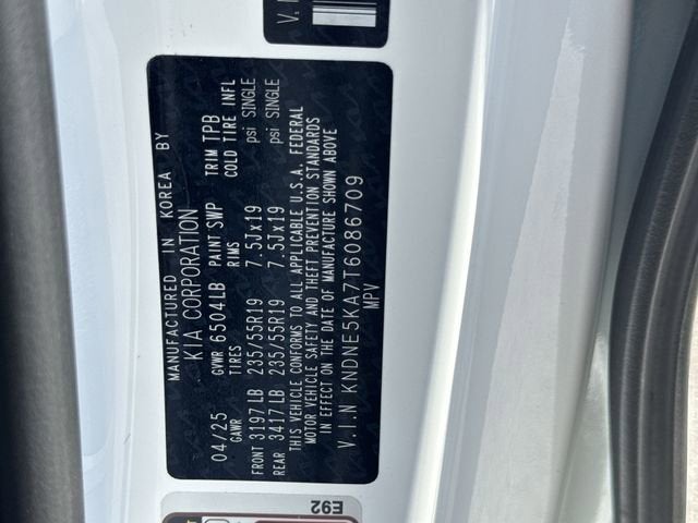 2026 Kia Carnival Hybrid SX