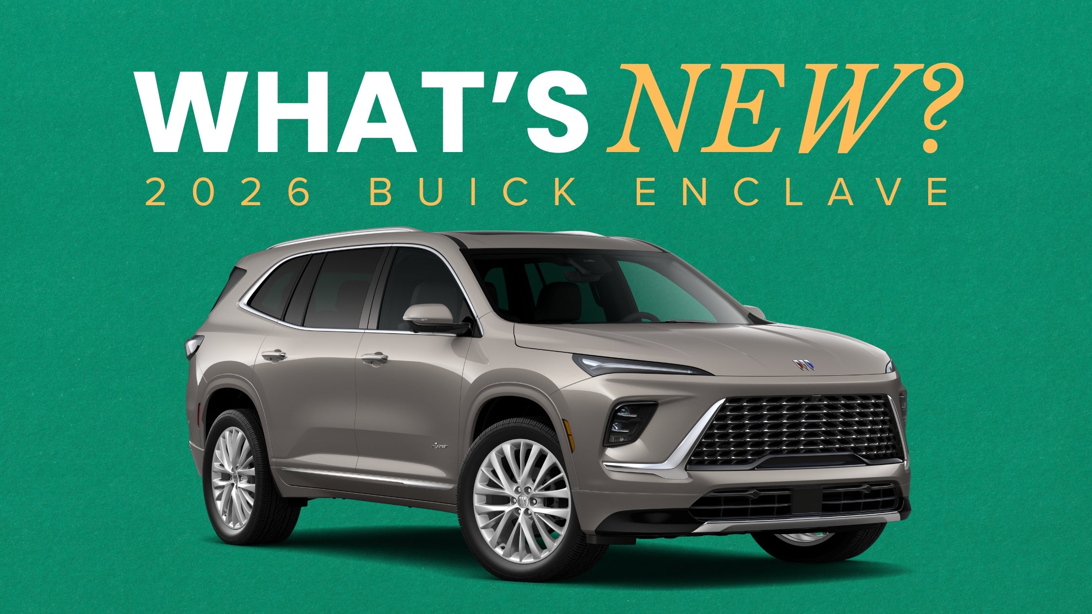 Whats New on the 2026 Buick Enclave