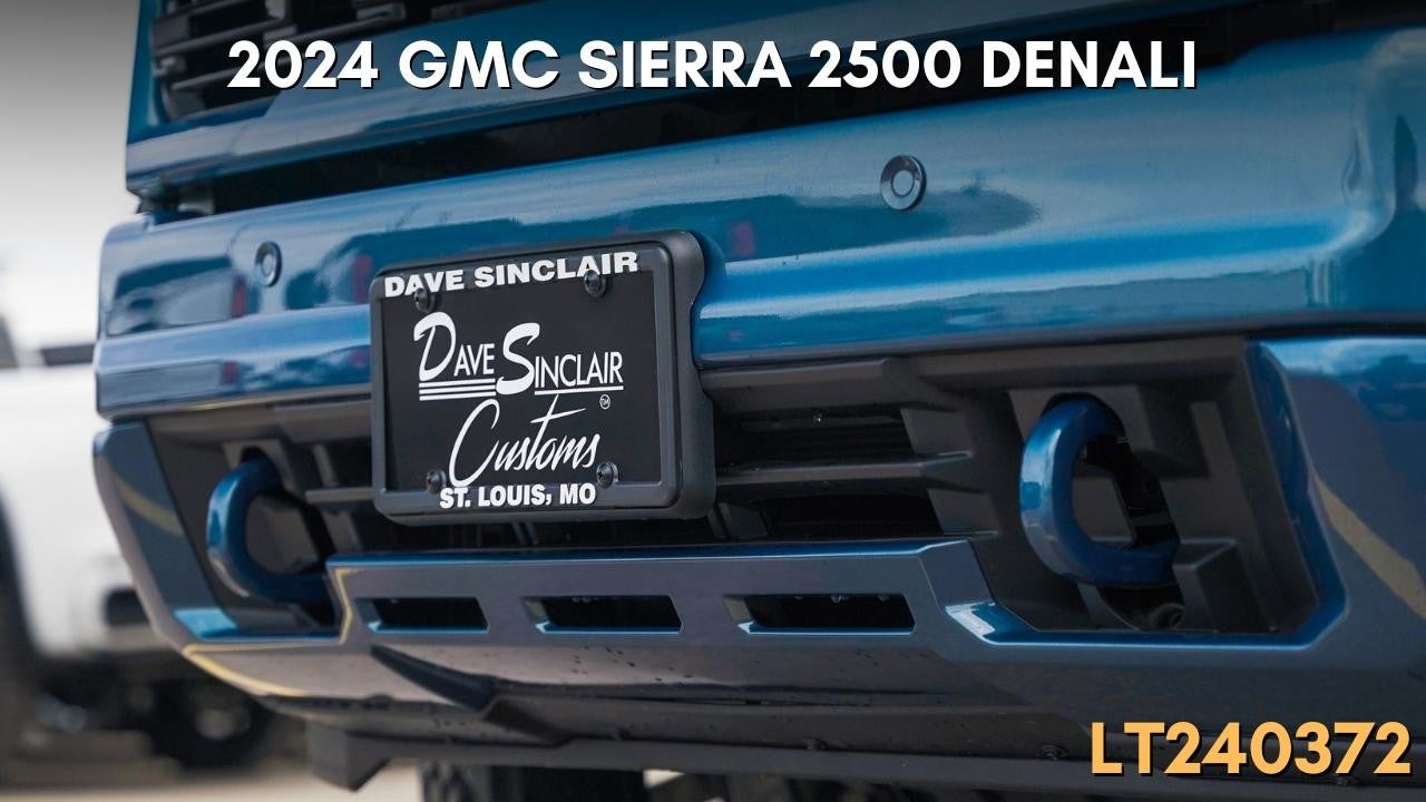 2024 GMC Sierra 2500 Denali - blue - rear license plate