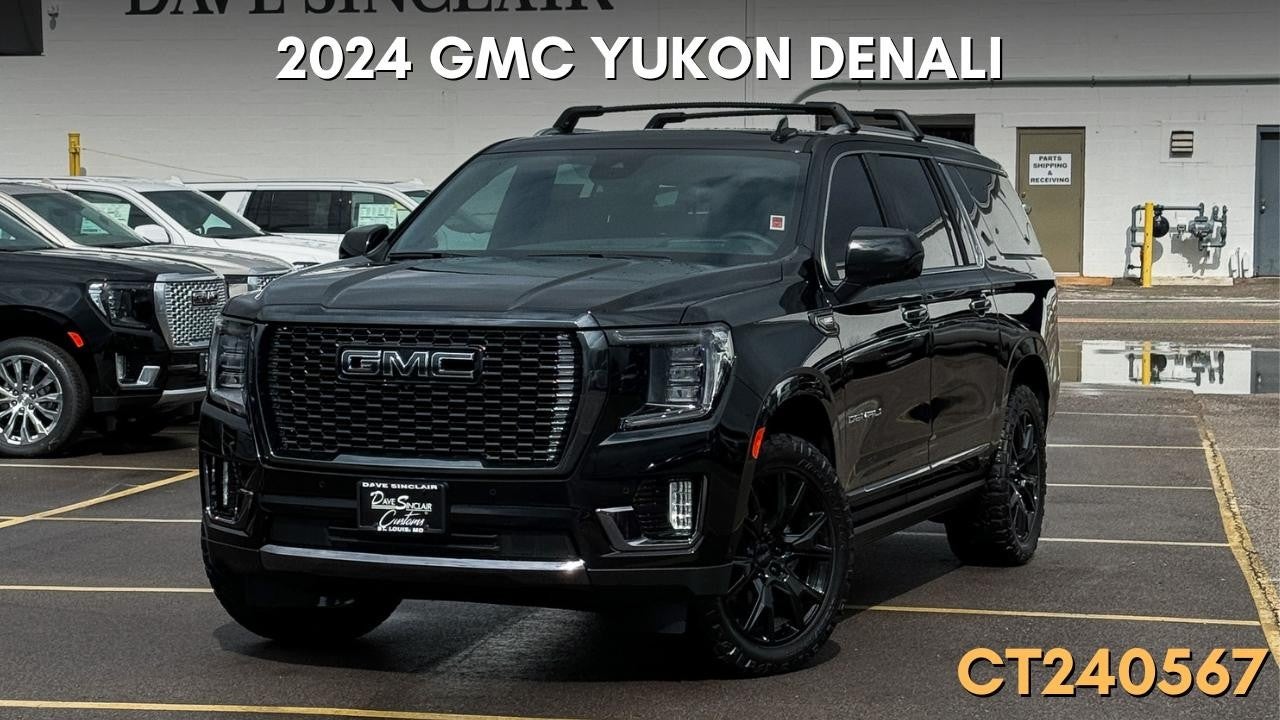 2024 gmc yukon denali - black - front view