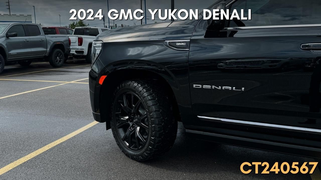 2024 gmc yukon denali - black - front wheel