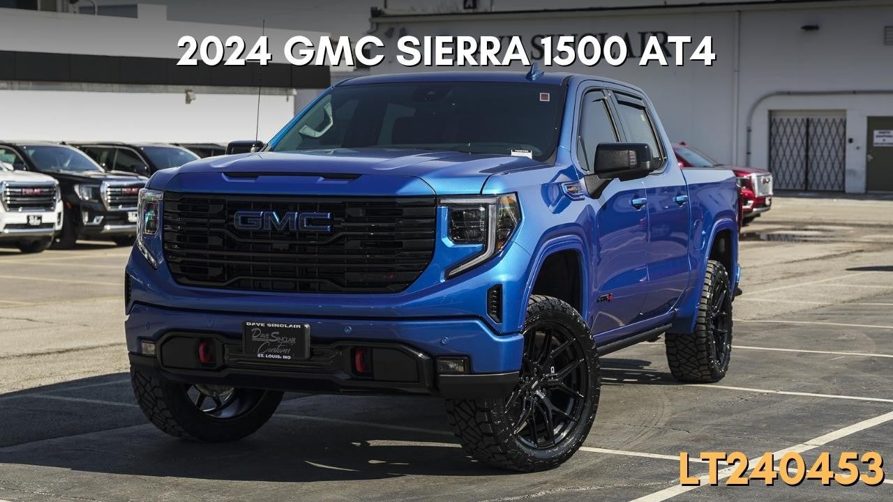 2024 GMC Sierra 1500 AT4 - blue - frontview