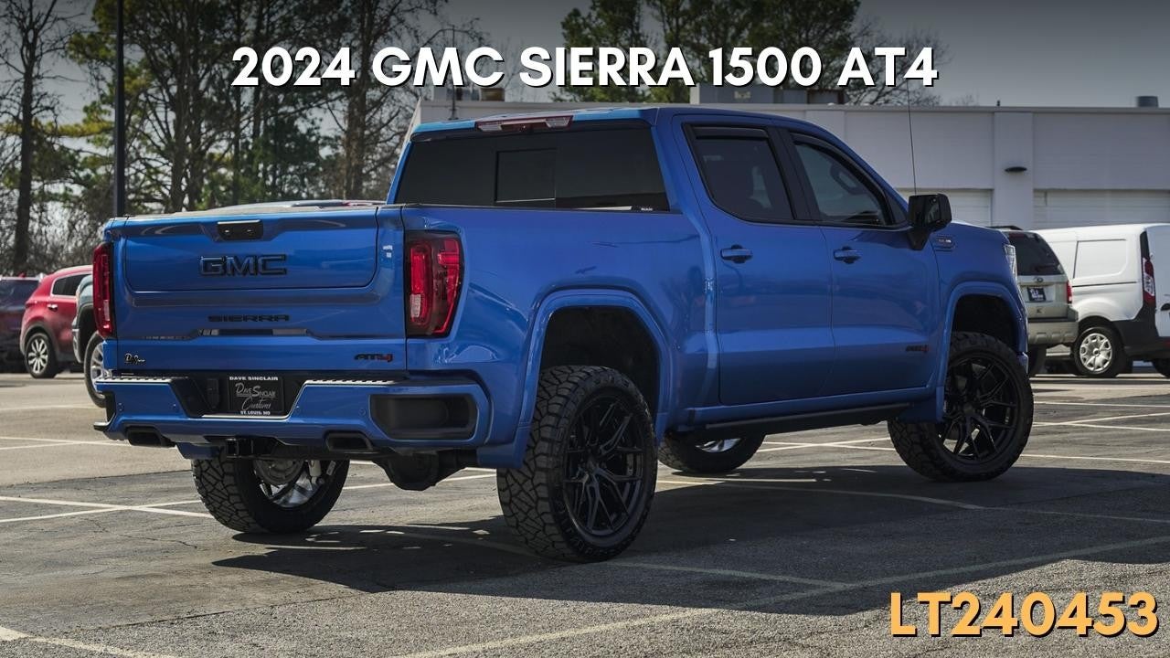 2024 GMC Sierra 1500 AT4 - blue - rear